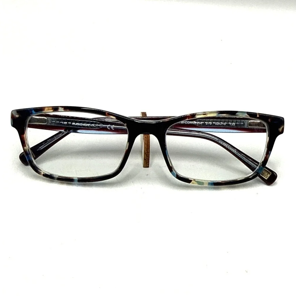 Marchon NYC M-CORNELIA 215 Tortoise Blue Eyeglasses Frames 52-16-135